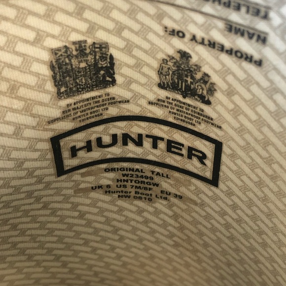 Hunter Black Tall Rain Boots - Picture 5 of 5